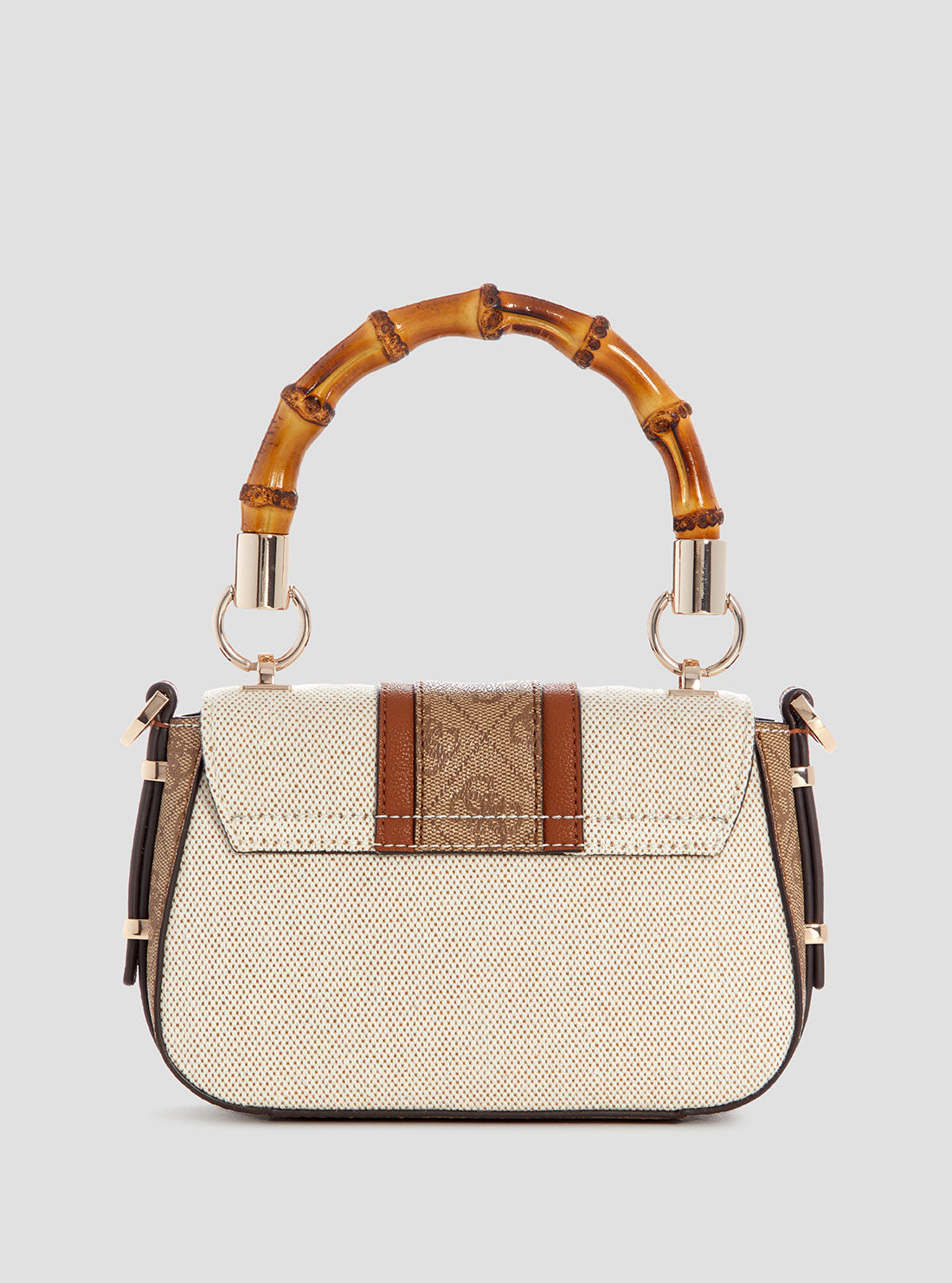 Brown Logo Kerima Bamboo Mini Bag | GUESS