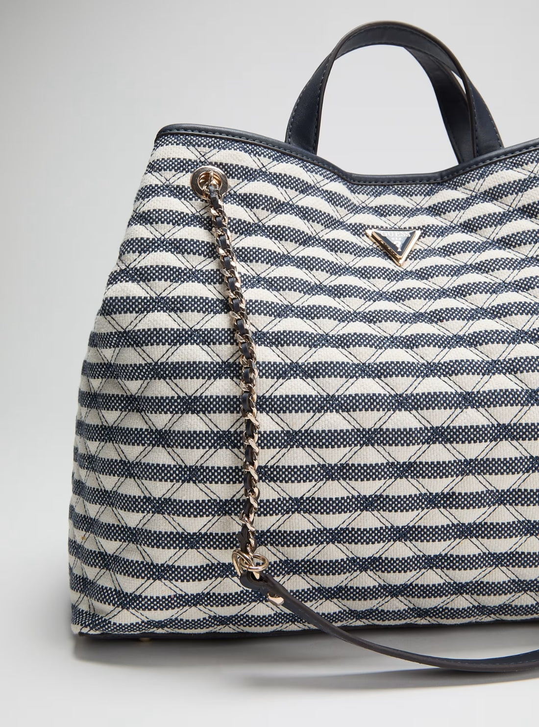 GUESS Womens Blue Multi Giully II Large 2 In 1 Tote Bag AG967329 Detail View2