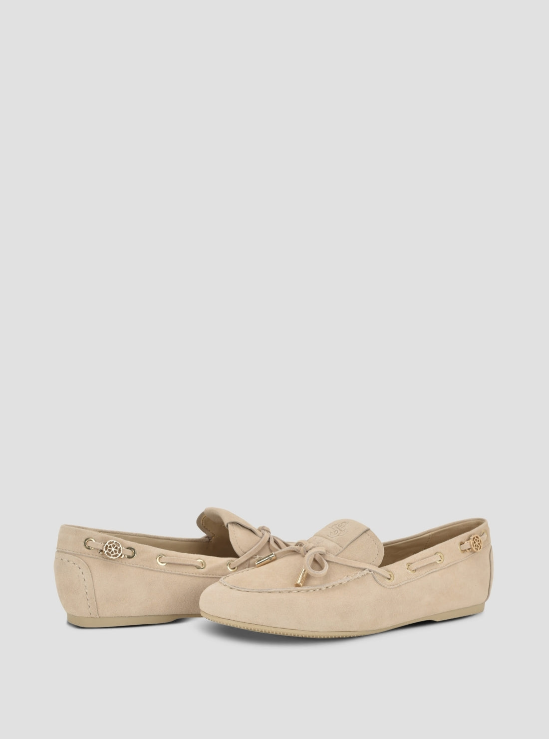 GUESS Womens Light Natural Aisha Loafers AISHA Front Side View