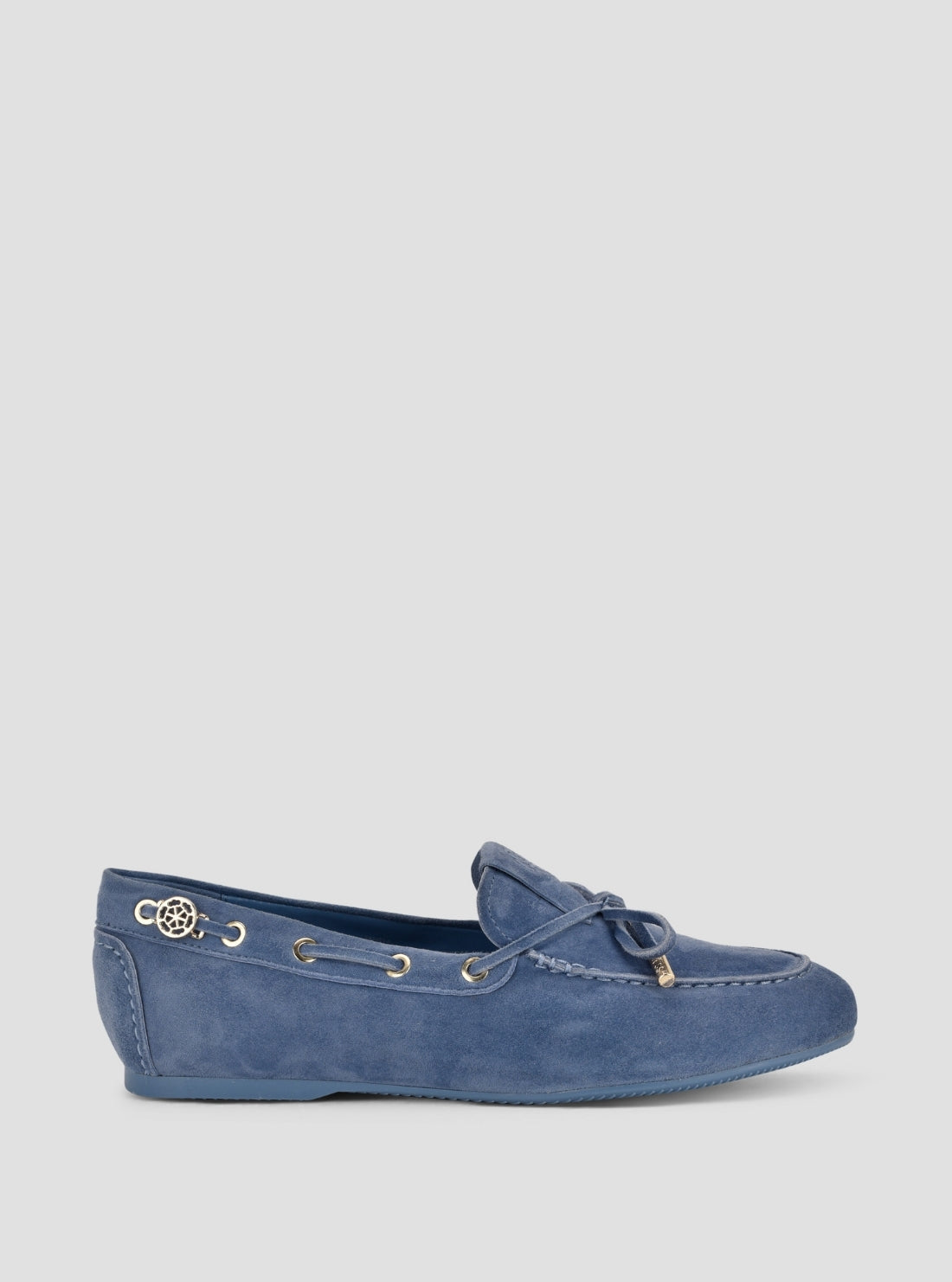 GUESS Womens Medium Blue Aisha Loafers AISHA Side View