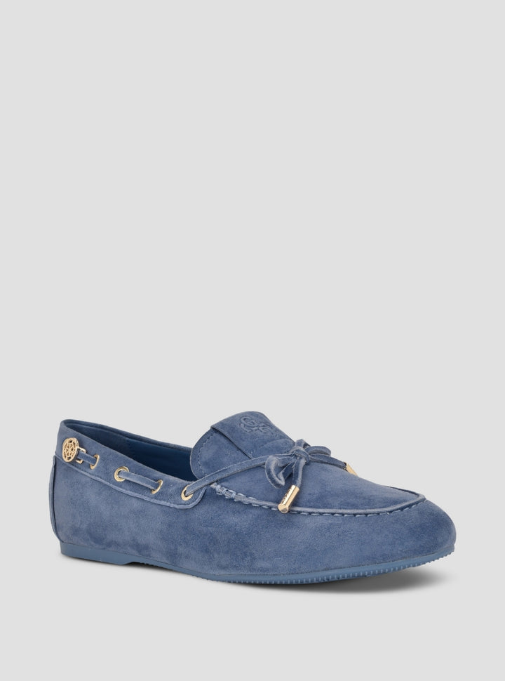 GUESS Womens Medium Blue Aisha Loafers AISHA Side View