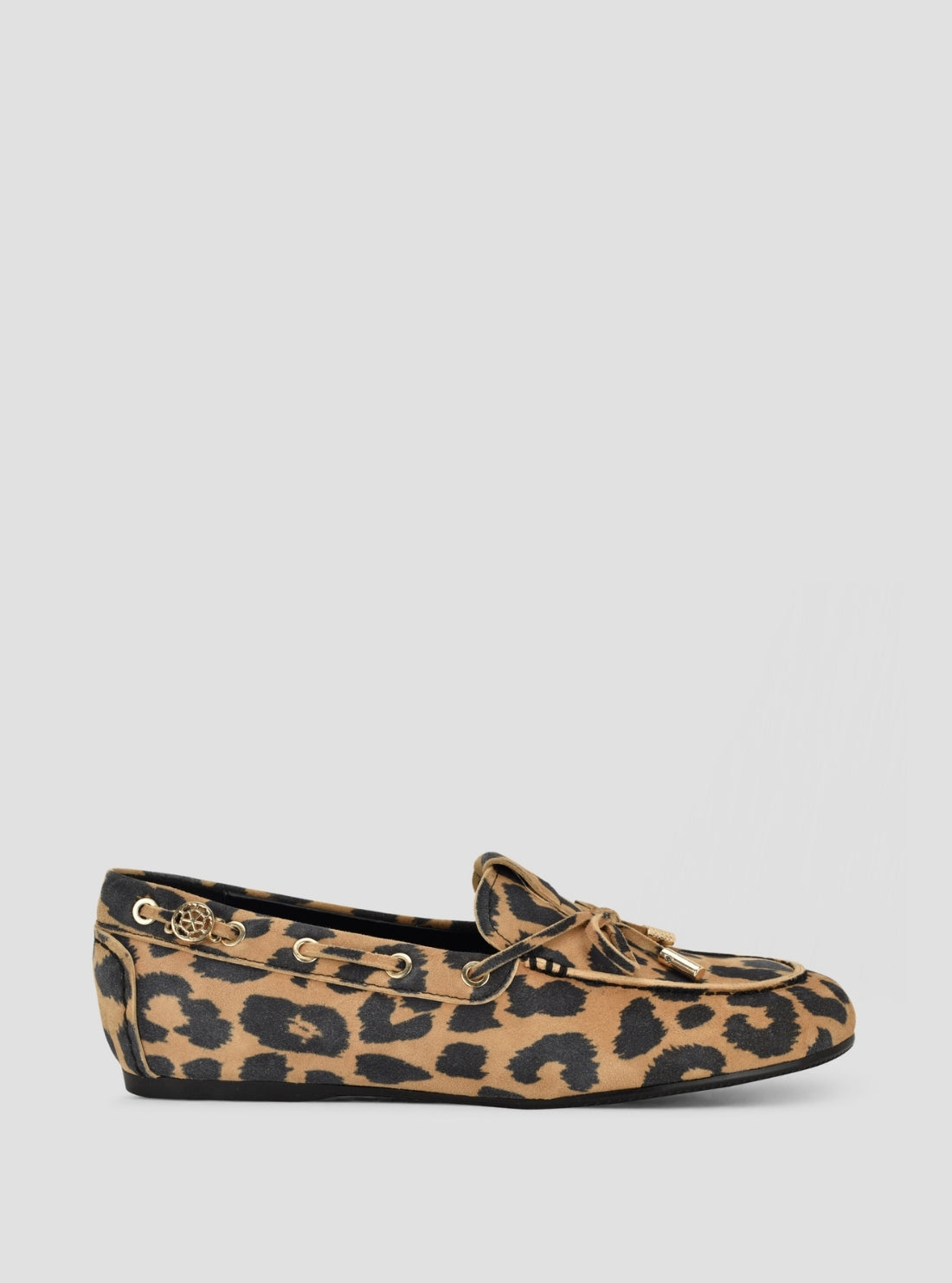 GUESS FMedium Brown Aisha Loafers AISHA Side View_2