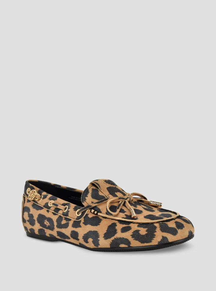 GUESS FMedium Brown Aisha Loafers AISHA Side View