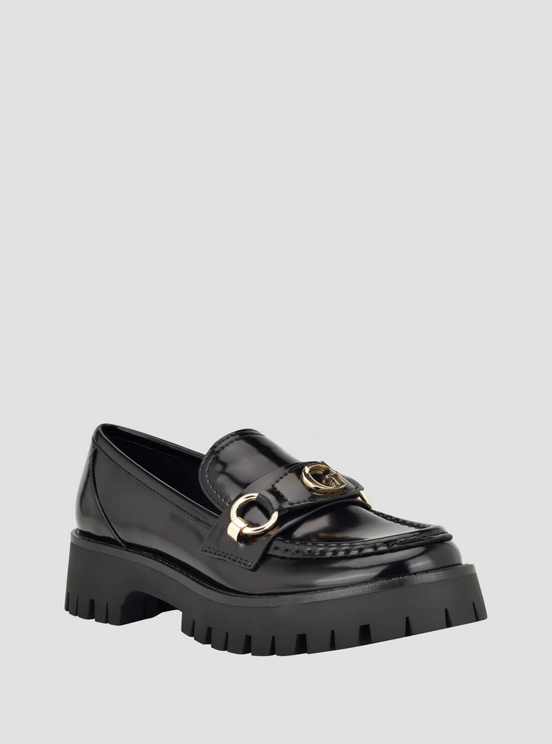 Black Almost Loafers | GUESS Women's Shoes | front view