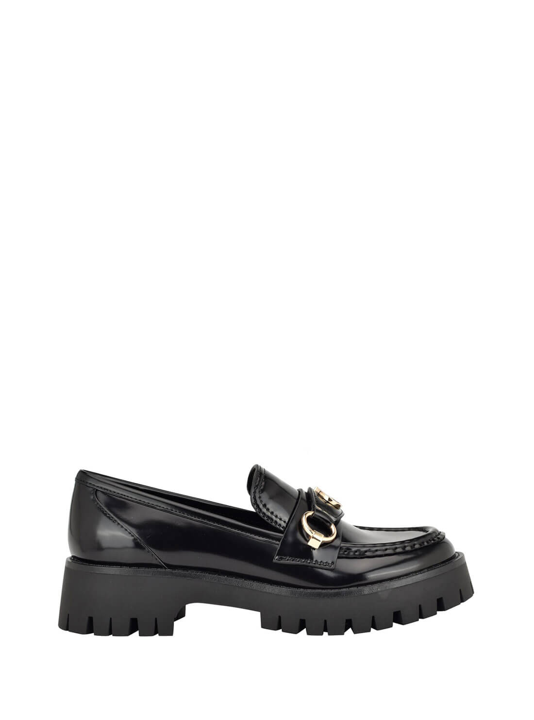 Black Almost Loafers | GUESS Women's Shoes | side view