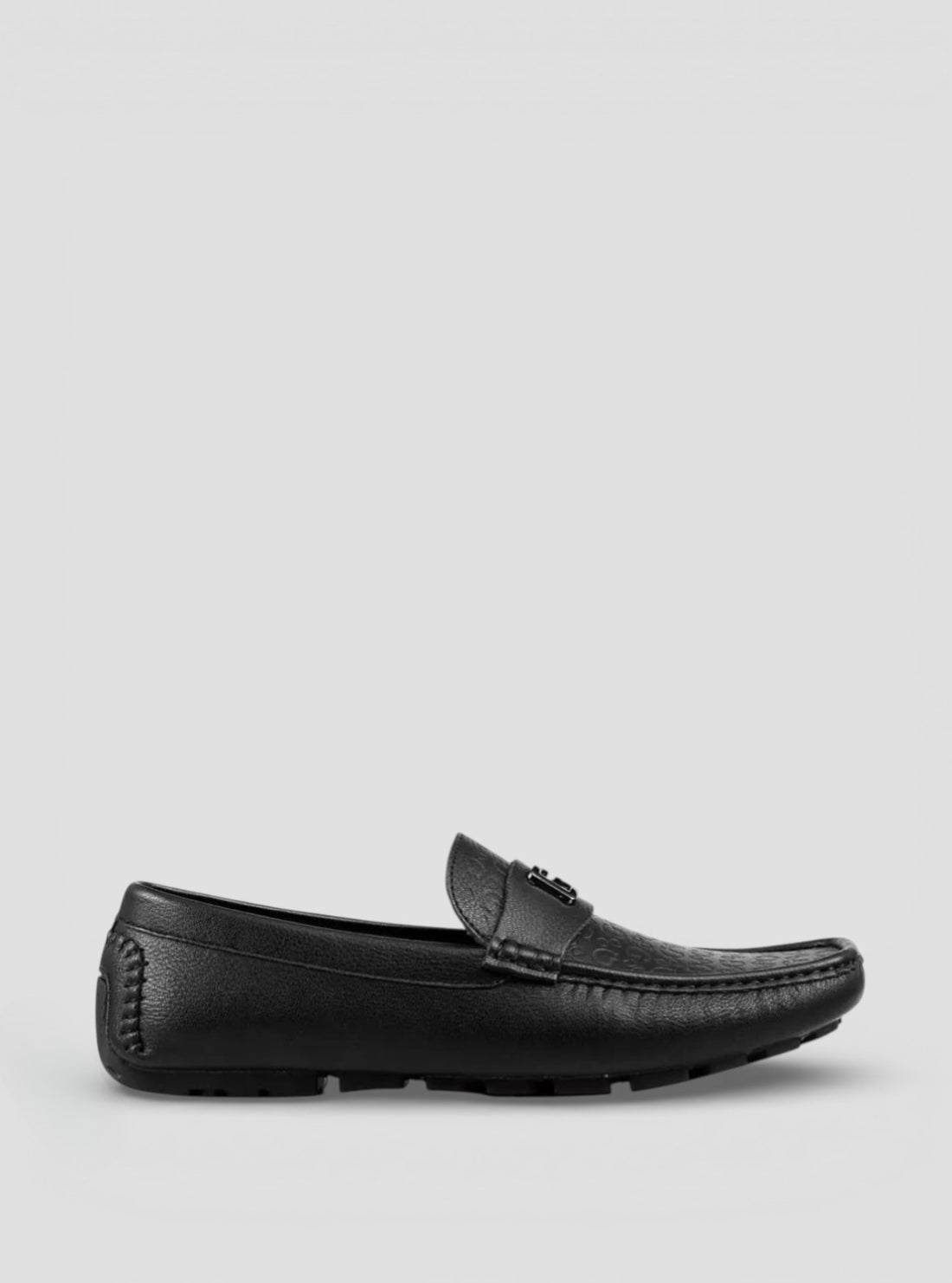 GUESS Mens Black Alsto Loafers ALSTO Side View