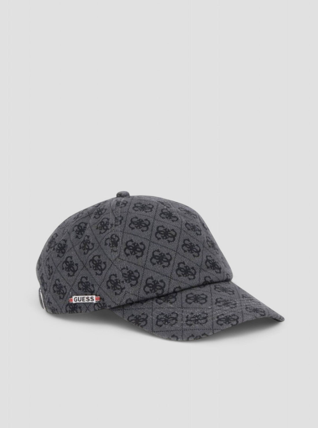  GUESS Mens Black London Logo Baseball Cap AM9485COT01 Side View_2
