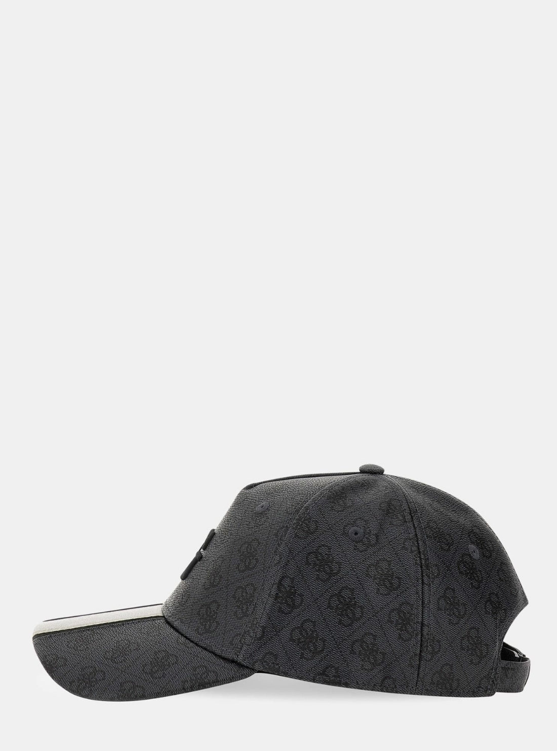 GUESS Mens Black Logo London Baseball Cap AM9543POL01 Side View