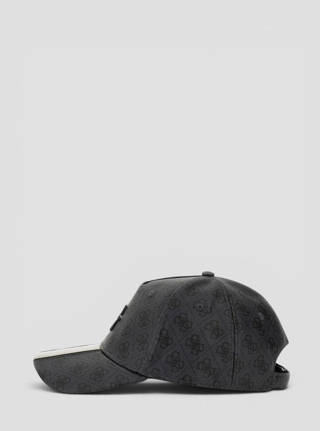 GUESS Mens Black Logo London Baseball Cap AM9543POL01 Side View3