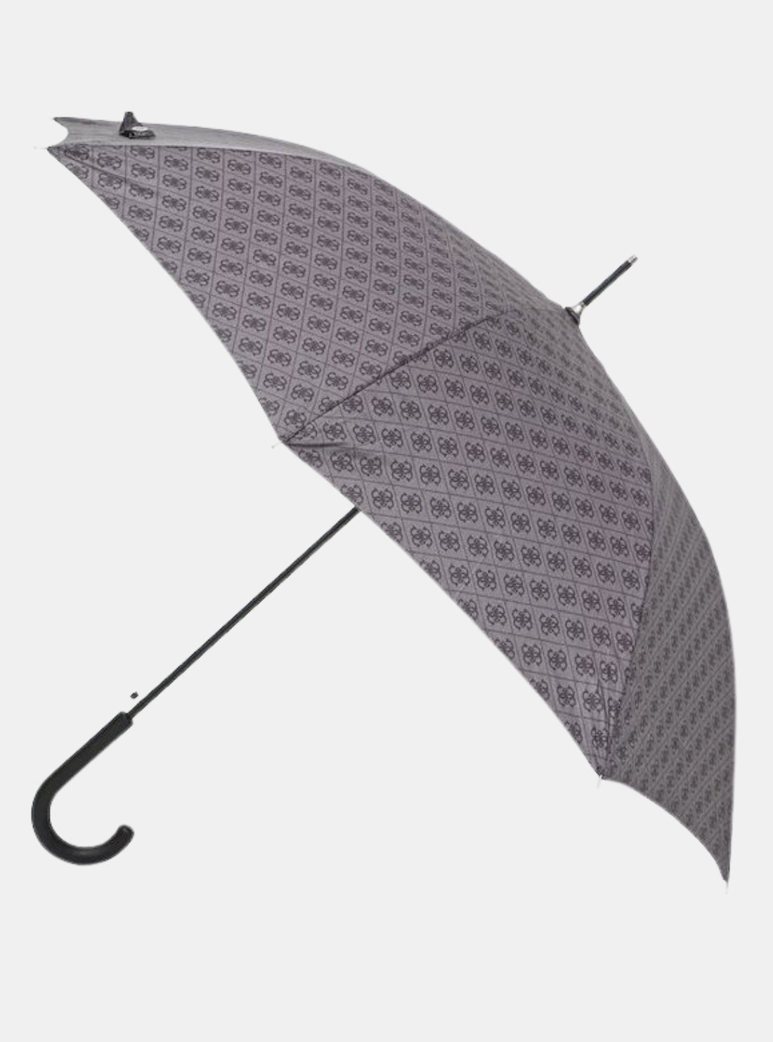 GUESS Womens Black Logo Signature Umbrella AM9572POL01 Open View