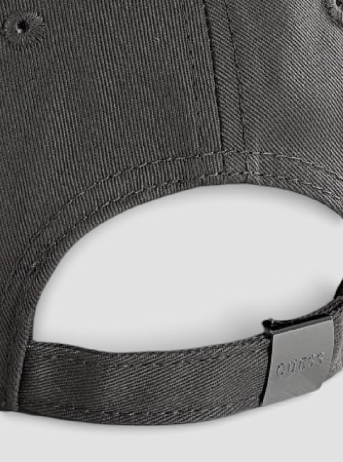 GUESS Accessories Grey Warsaw Baseball Cap AM9578POL01 Detail View