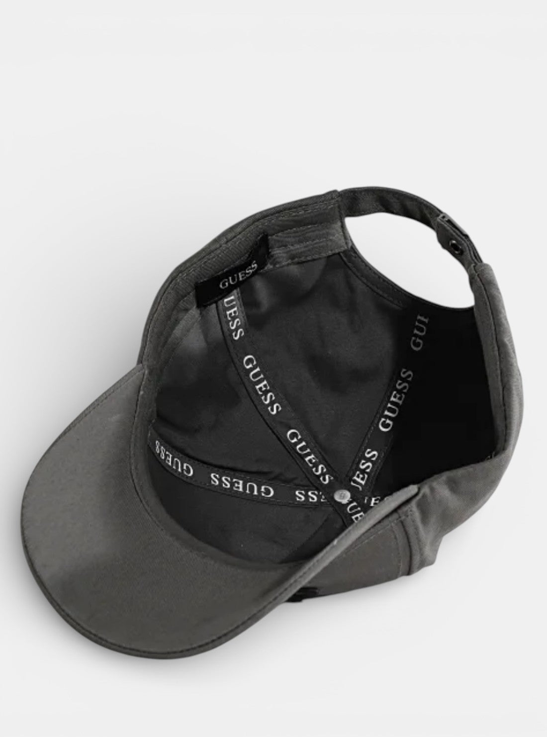 GUESS Accessories Grey Warsaw Baseball Cap AM9578POL01 Bottom View