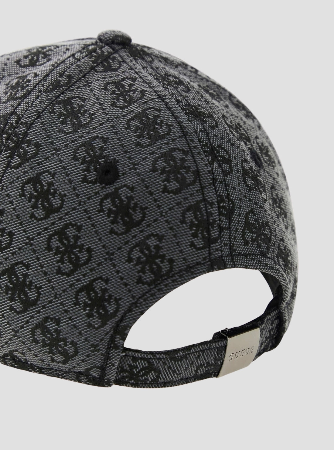 GUESS Mens Black Logo Boston Baseball Cap AM9594POL01 Back View