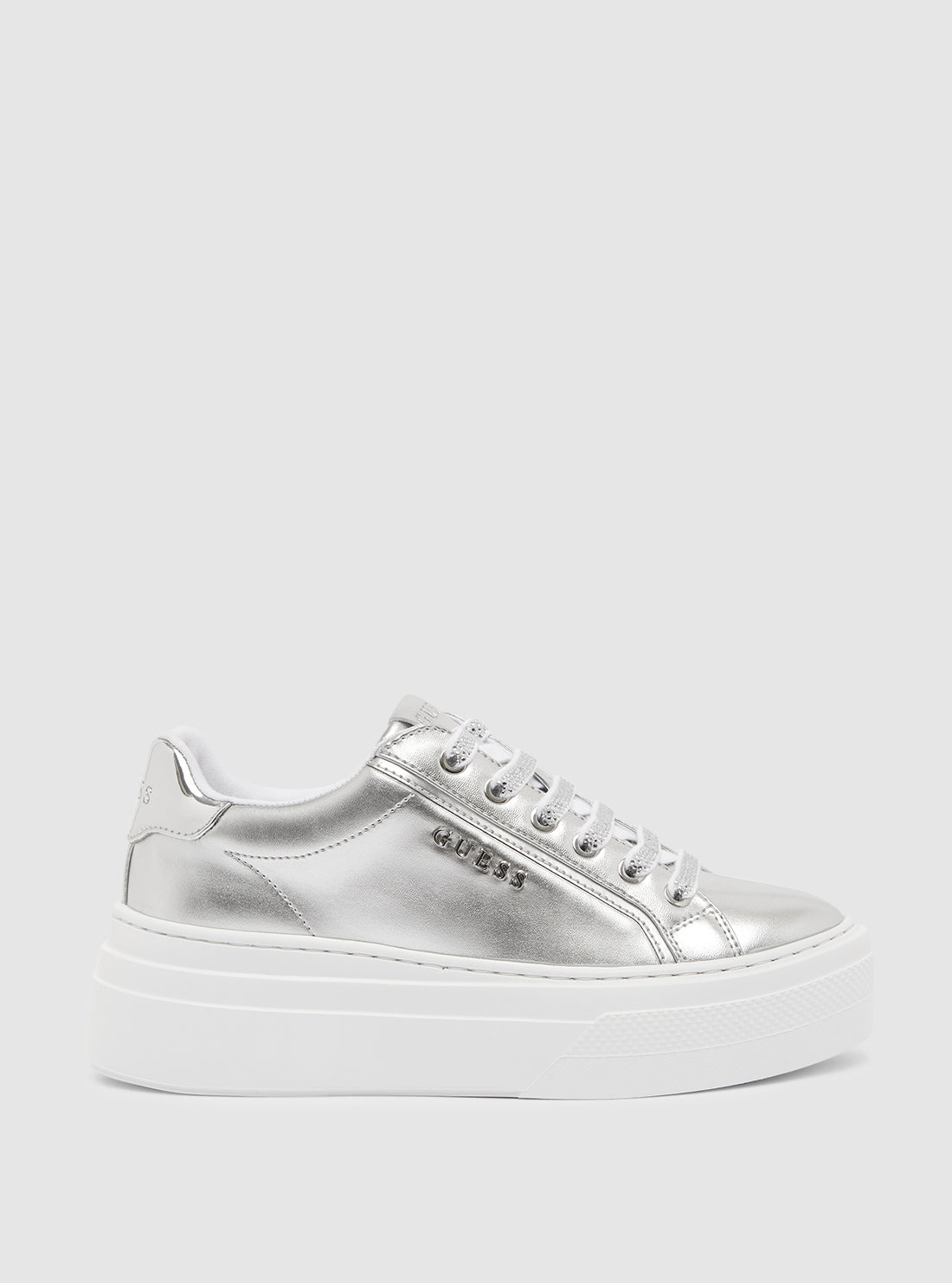 Silver Ameria Low-Top Sneakers