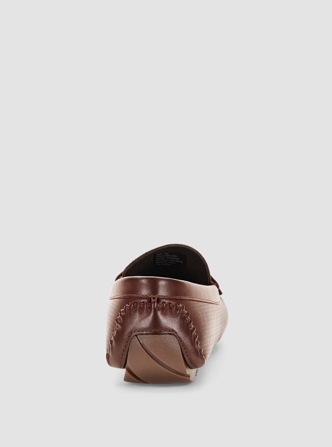 GUESS Mens Footwear Brown Aodie Loafers AODIE Back View