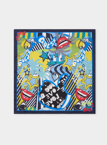 GUESS Pop Print Silvana Foulard full view