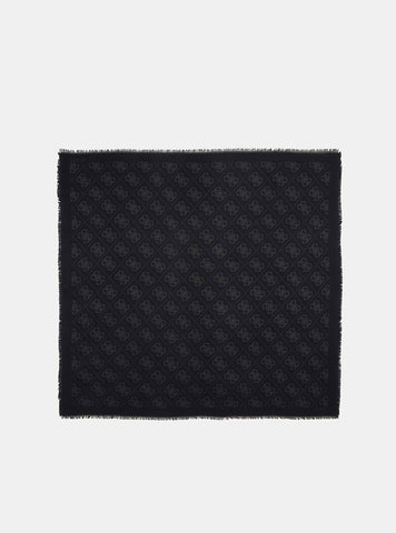 Black Logo Noelle Kefiah Scarf