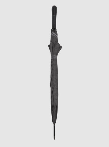 GUESS Womens Black Logo Signature Long Umbrella AW5230POL01 Front View