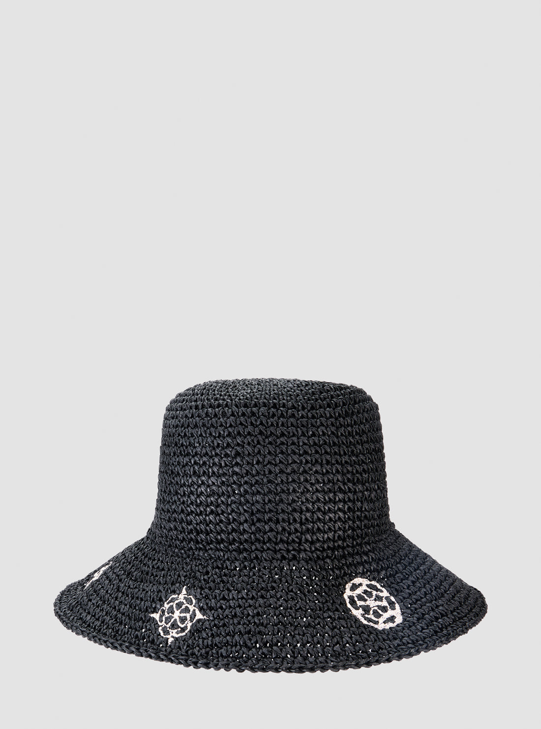 GUESS Womens Black Bucket Hat AW5319NYL01 Front View