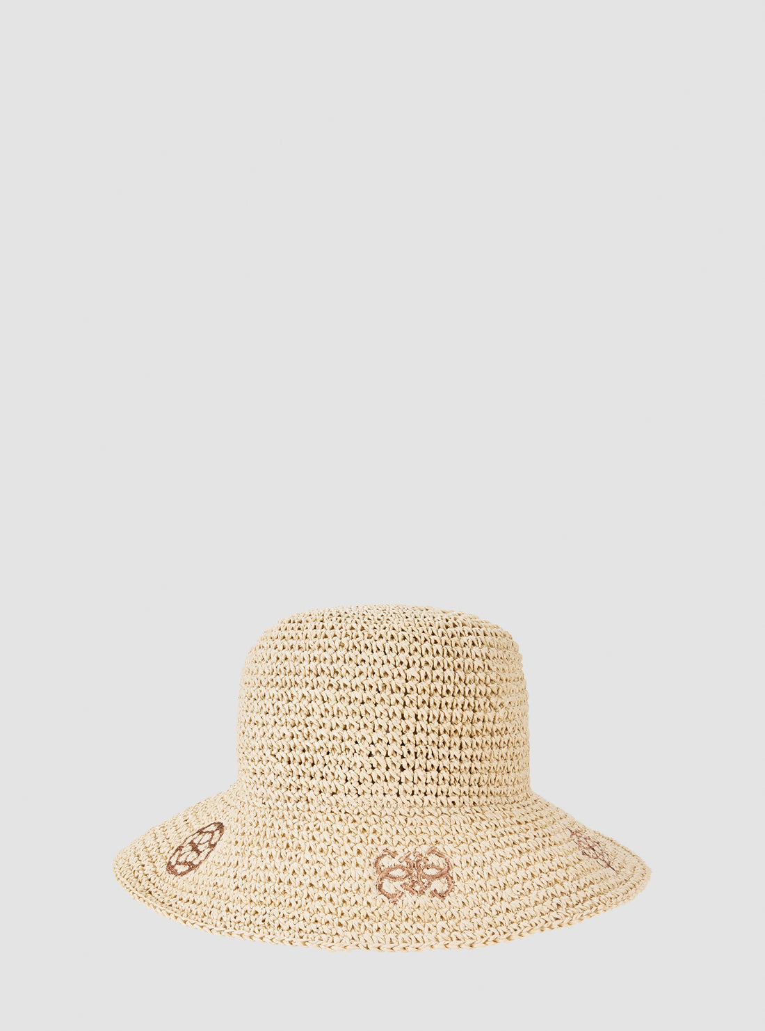 GUESS Womens Beige Bucket Hat AW5319NYL01 Front View