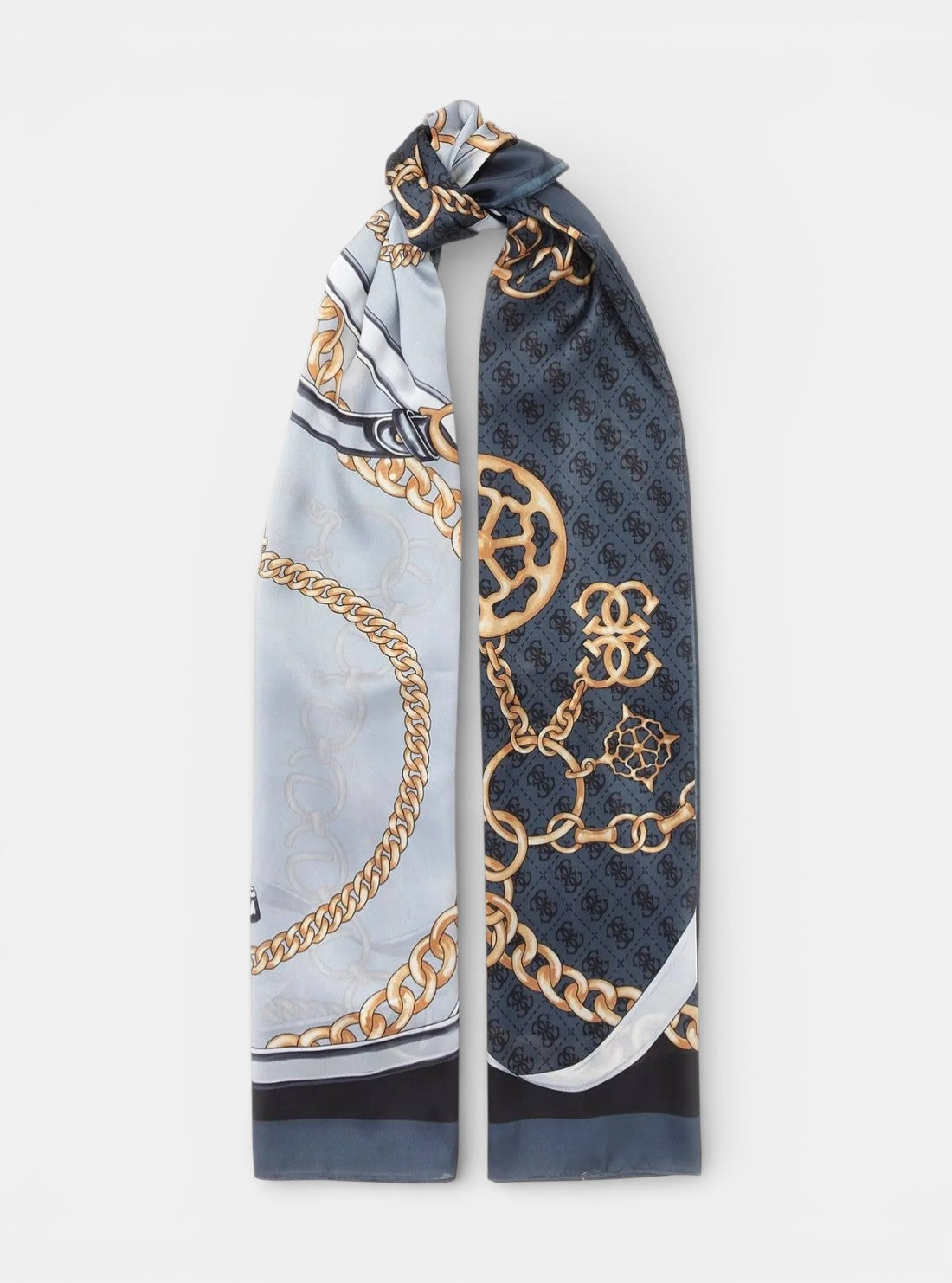 GUESS Accessories Black Multi Meridian Scarf AW5339POL03 Front View