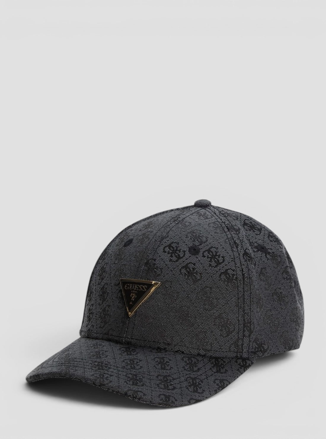 GUESS Accessories Black Logo Katya Baseball Cap AW5368POL01 Front View