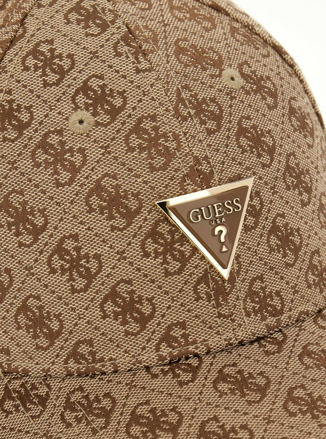 GUESS Womens Brown Logo Noelle II Rain Hat AW5371POL01 Detail View
