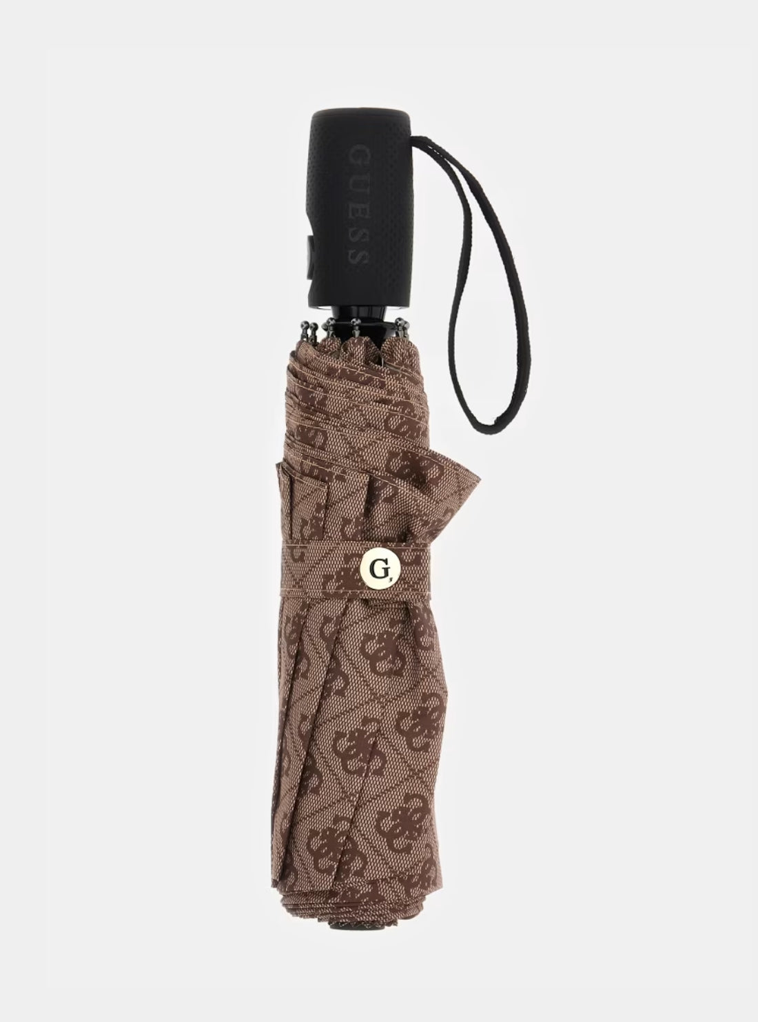 GUESS Accessories 4G Brown Logo Umbrella AW5387POL01 Front View