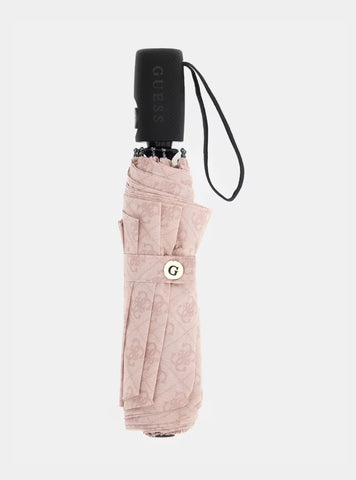 GUESS Accessories 4G Pink Logo Umbrella AW5387POL01 Front View