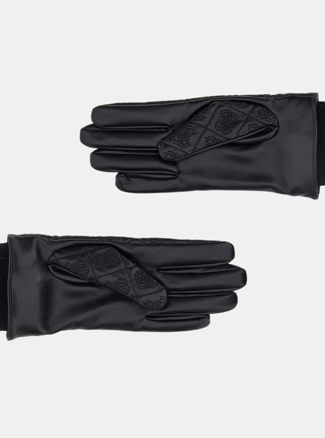 GUESS Accessories Black Logo Calista Gloves AW5402POL02 Detail View
