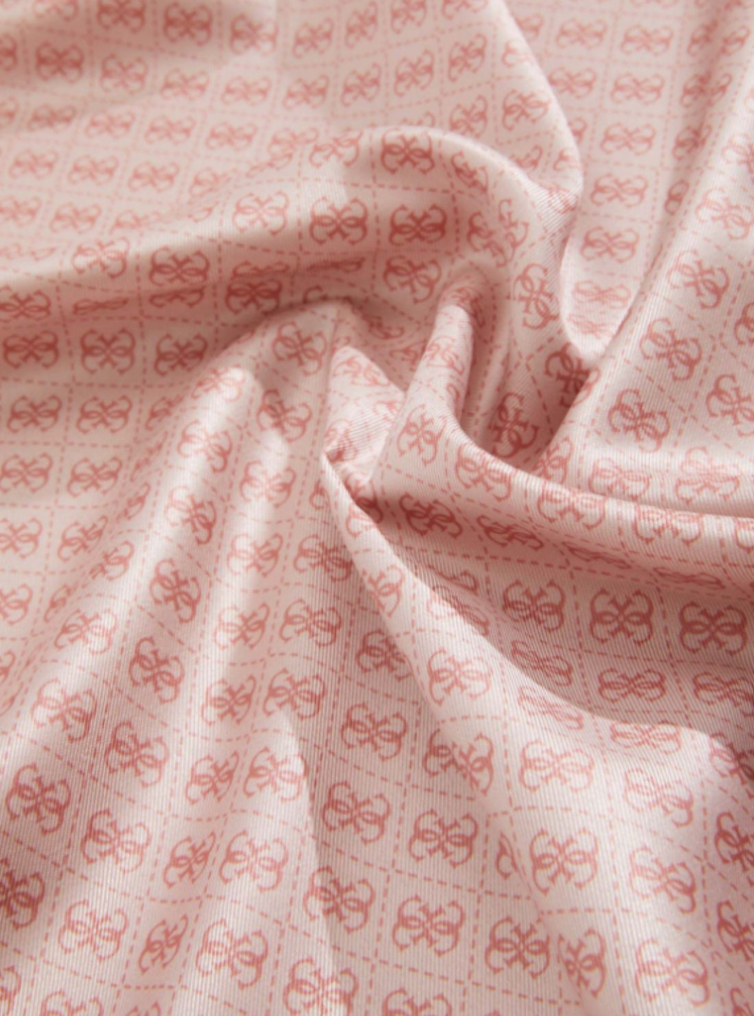 GUESS Accessories Burgundy Logo Printed Scarf AW5445POL01 Detail View_3