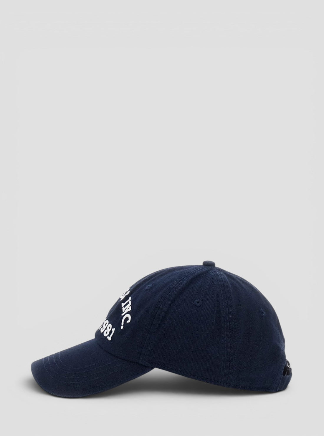 GUESS Accessories Blue 1981 Signature Baseball Cap AW5335COT01 Side View