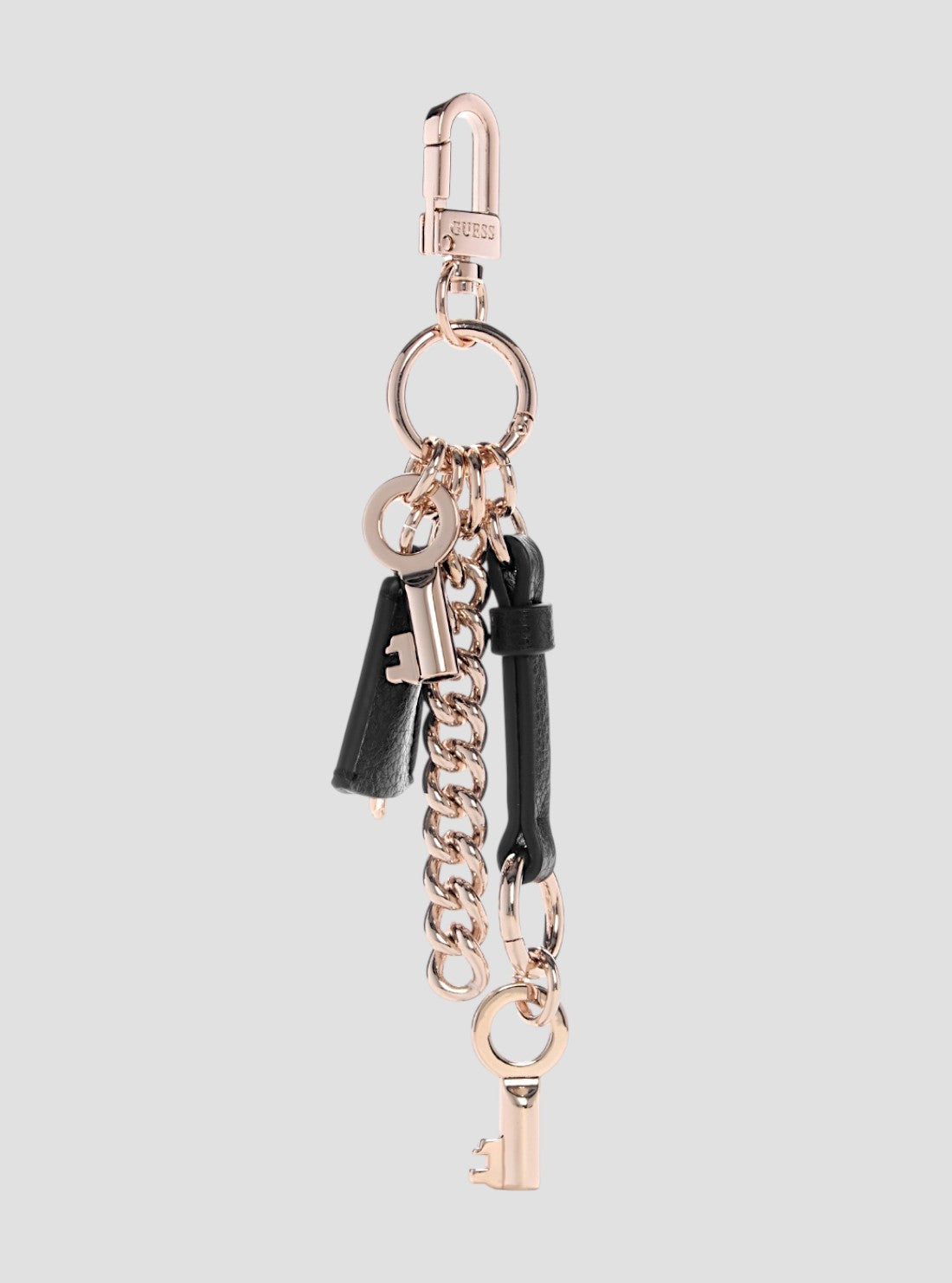 GUESS Accessories Black Brooke Keychain B7460109 Front View