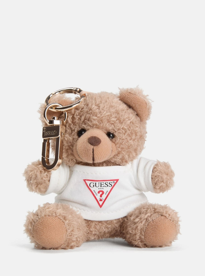 GUESS Accessories Brown Bear Keychain B7460116 Front View