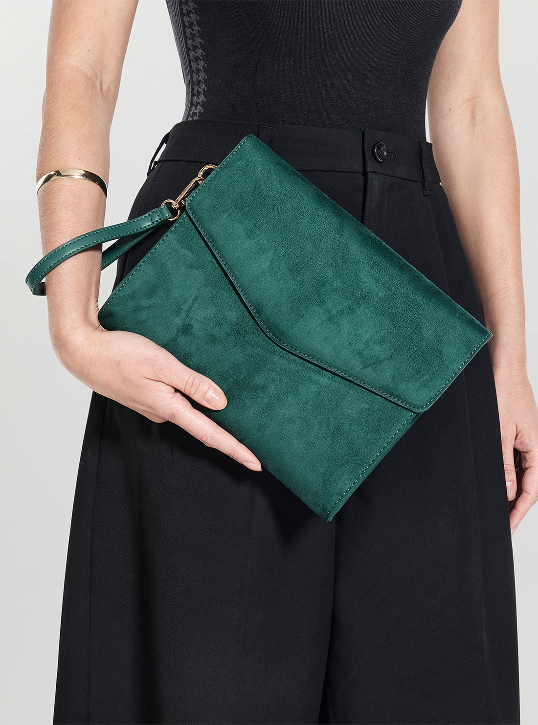 Green Suede Wristlet | Gift With Purchase