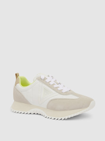 GUESS White Bail Sneakers BAIL Front Side View