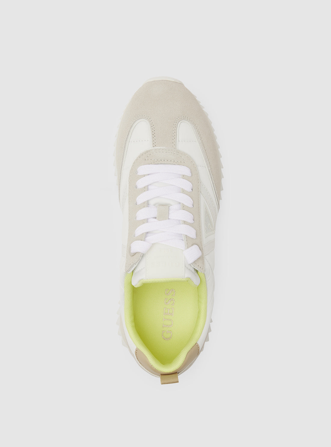 GUESS White Bail Sneakers BAIL Top View