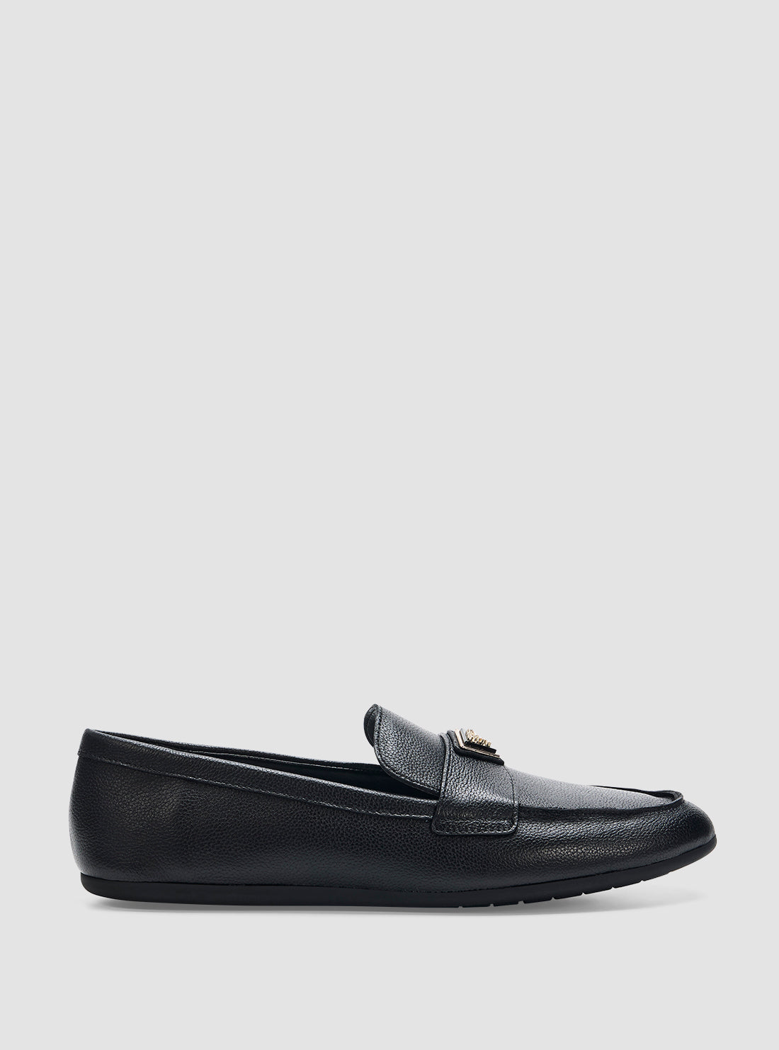GUESS Womens Black Baylon Loafers BAYLON Side View