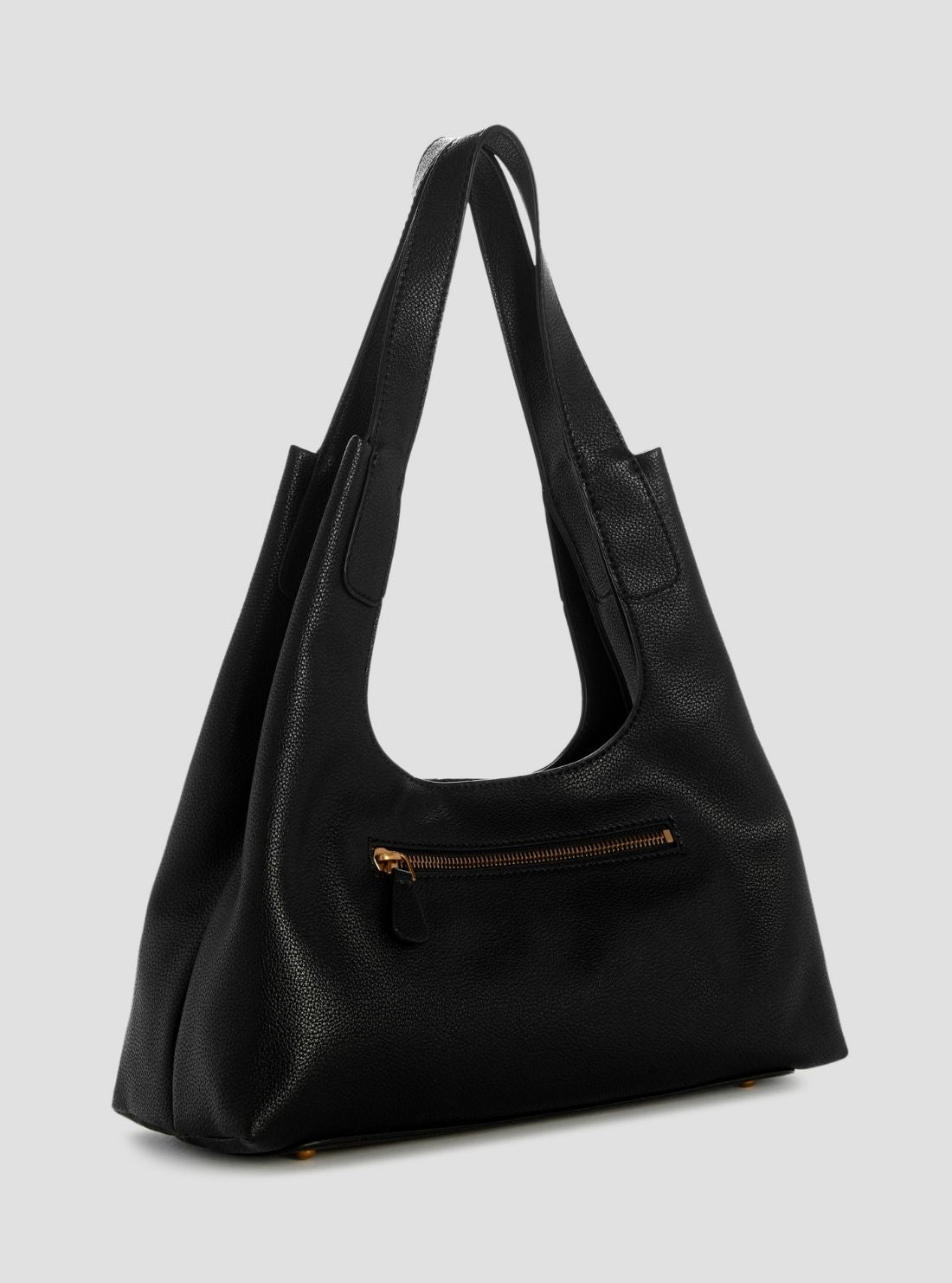 GUESS Womens Black Sunset Small Hobo Bag BB231401 Back View