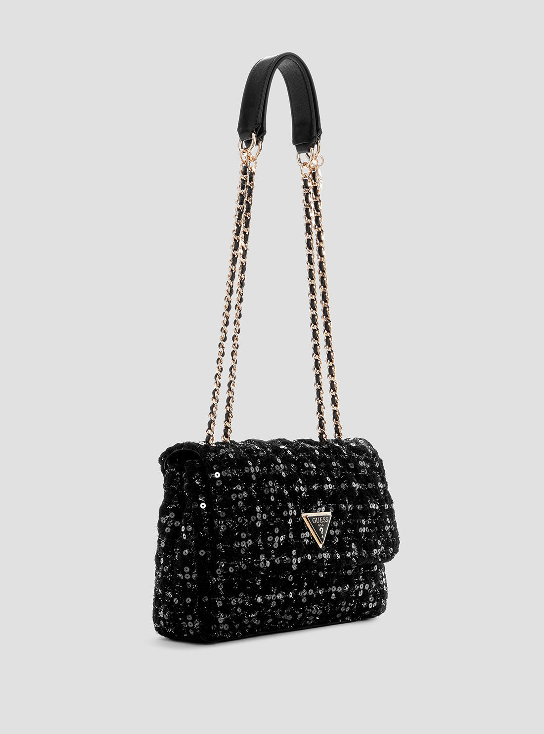 Black Giully Convertible Flap Bag