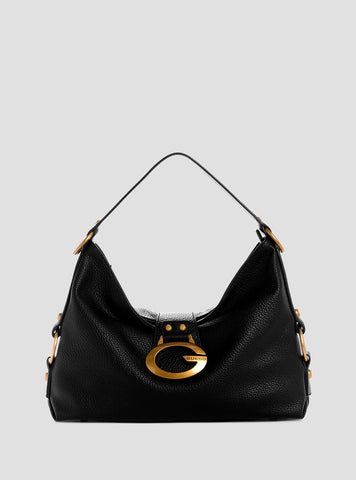GUESS Womens Black Camden Shoulder Bag BB930818 Front View