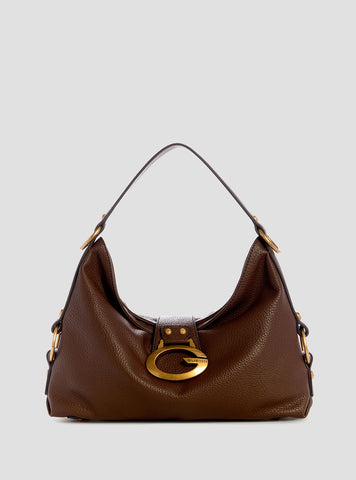 GUESS Womens Brown Camden Shoulder Bag BB930818 Front View