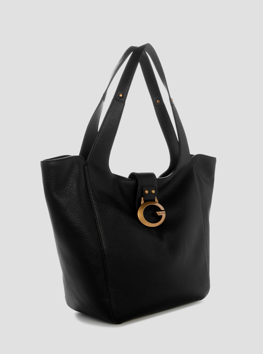 GUESS Womens Black Camden Large Tote Bag BB930824 Side View