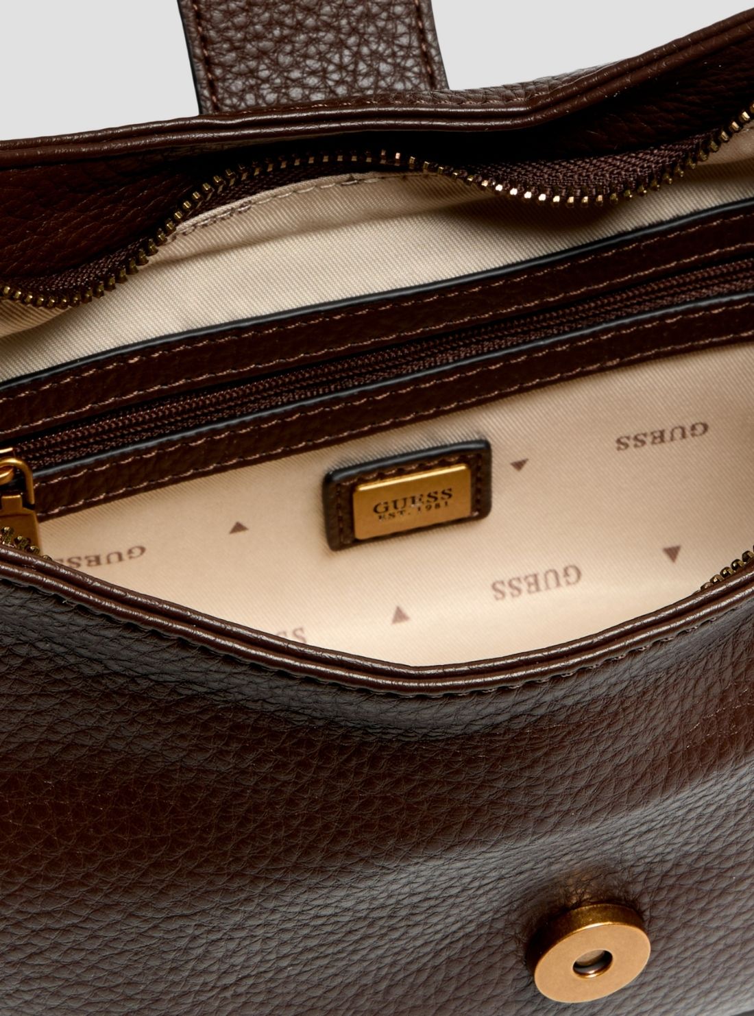 GUESS Womens Espresso Camden Mini Shoulder Bag BB930872 Detail View2