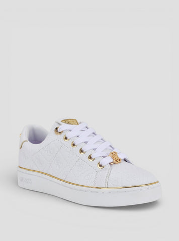 GUESS Footwear White Beary Sneakers BEARY Side View