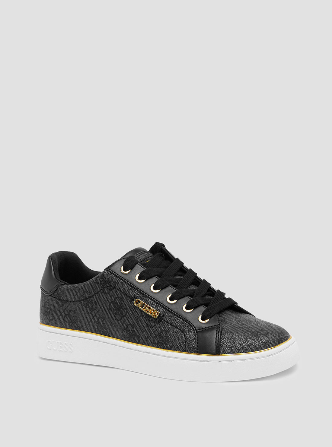 Black Logo Beckie Sneakers | GUESS Women's Shoes | front view