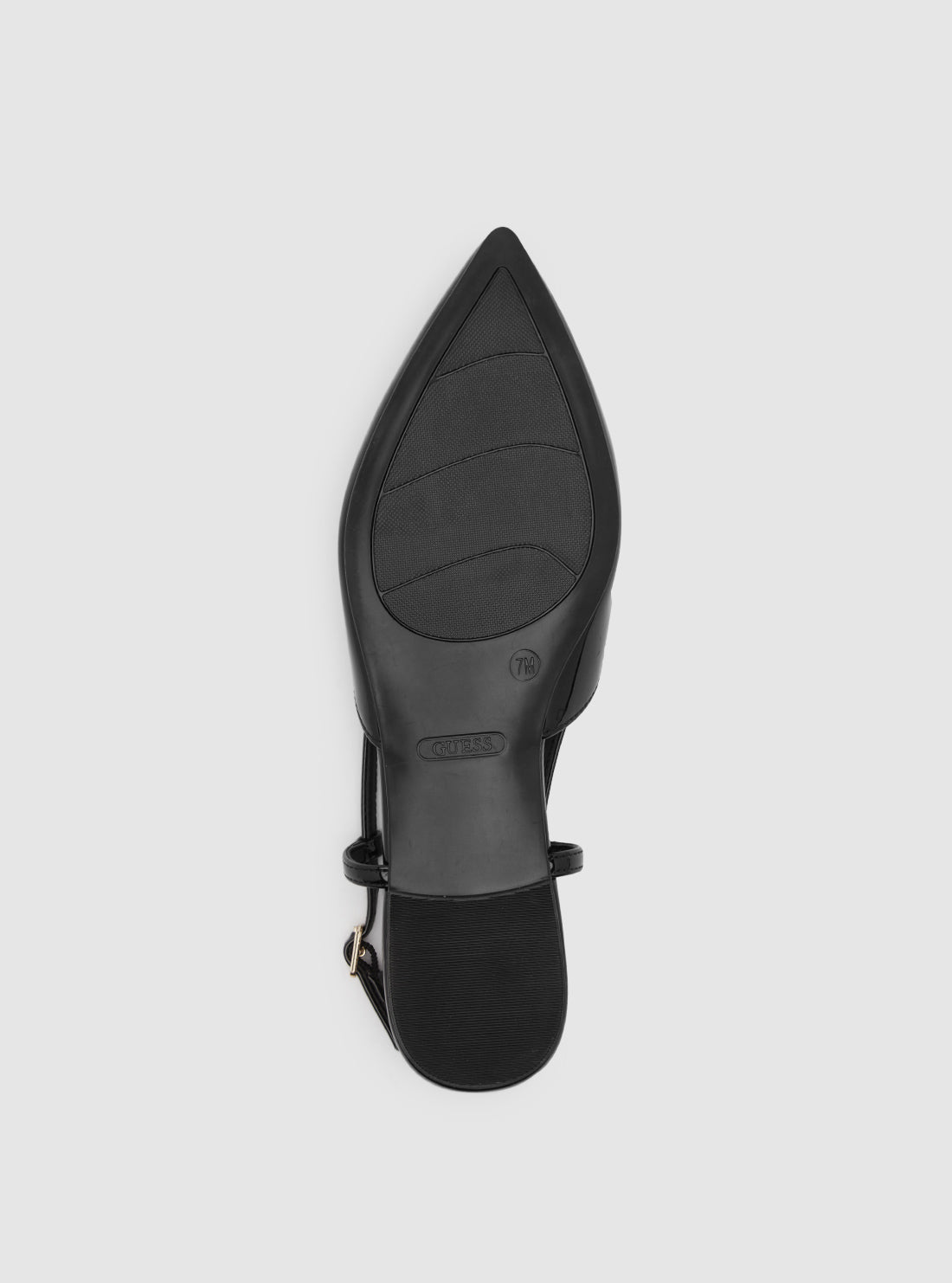 Black Bemas Sling Back Flats