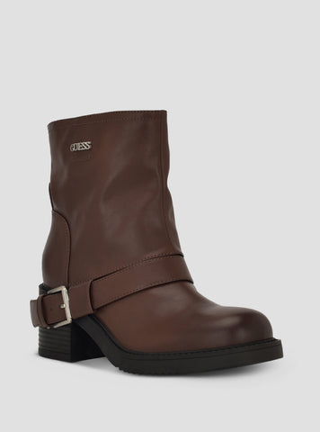 GUESS Footwear Brown Benji Ankle Boots BENJI Side View