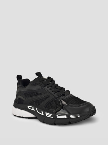 GUESS Womens Black Bevalli Sneakers BEVALLI Front Side View
