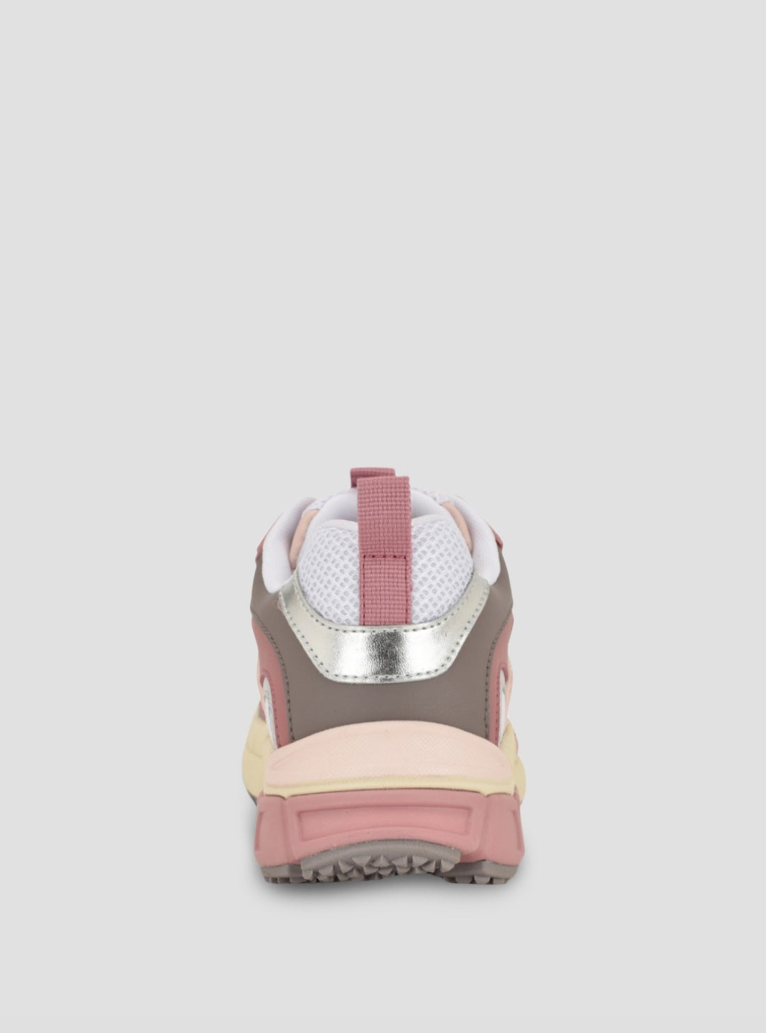 GUESS Womens Pink Multi Bevalli Sneakers BEVALLI Back View
